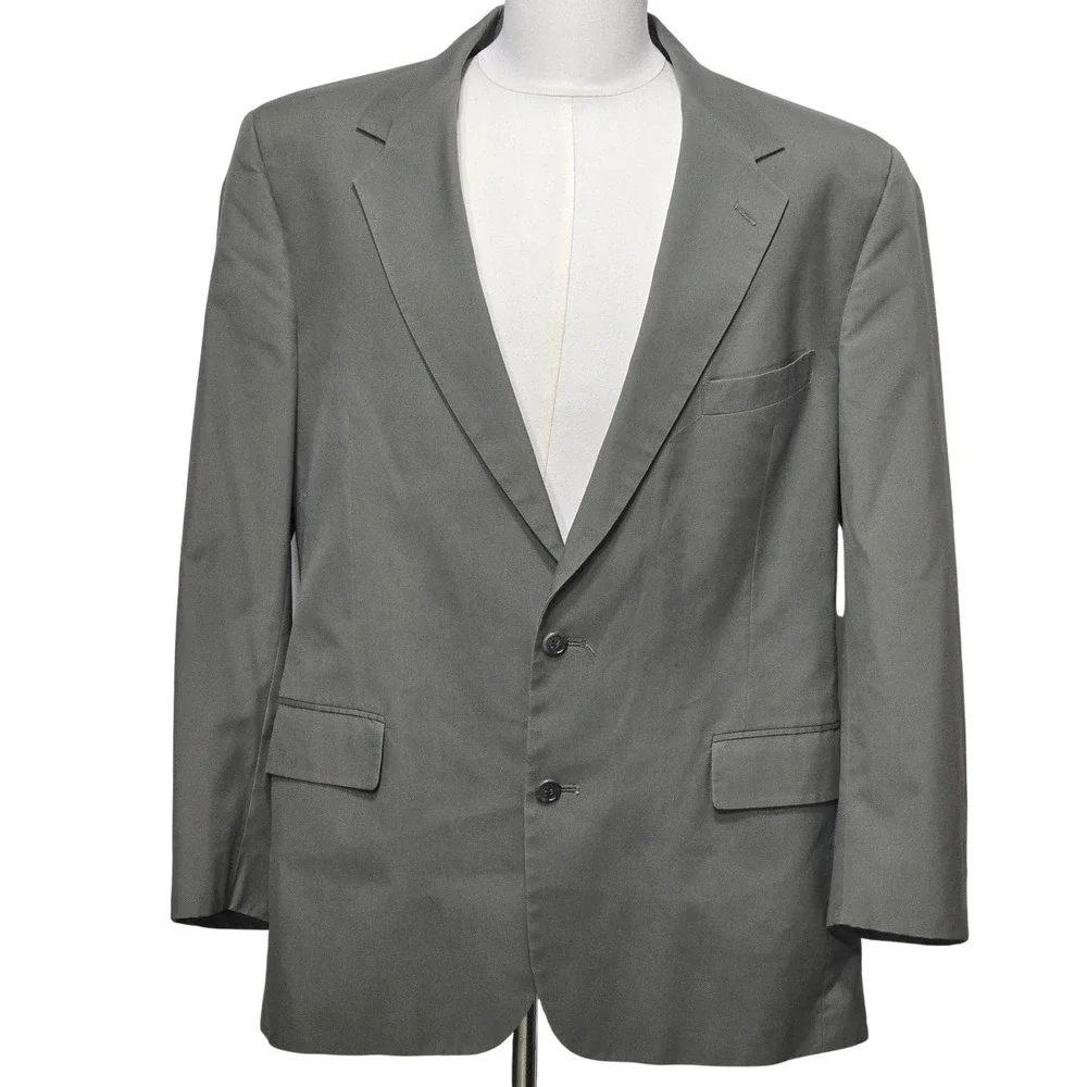 Brooks Brothers Blazer Mens 44 Olive Green Sport‎ Coat Jacket Classic USA Made